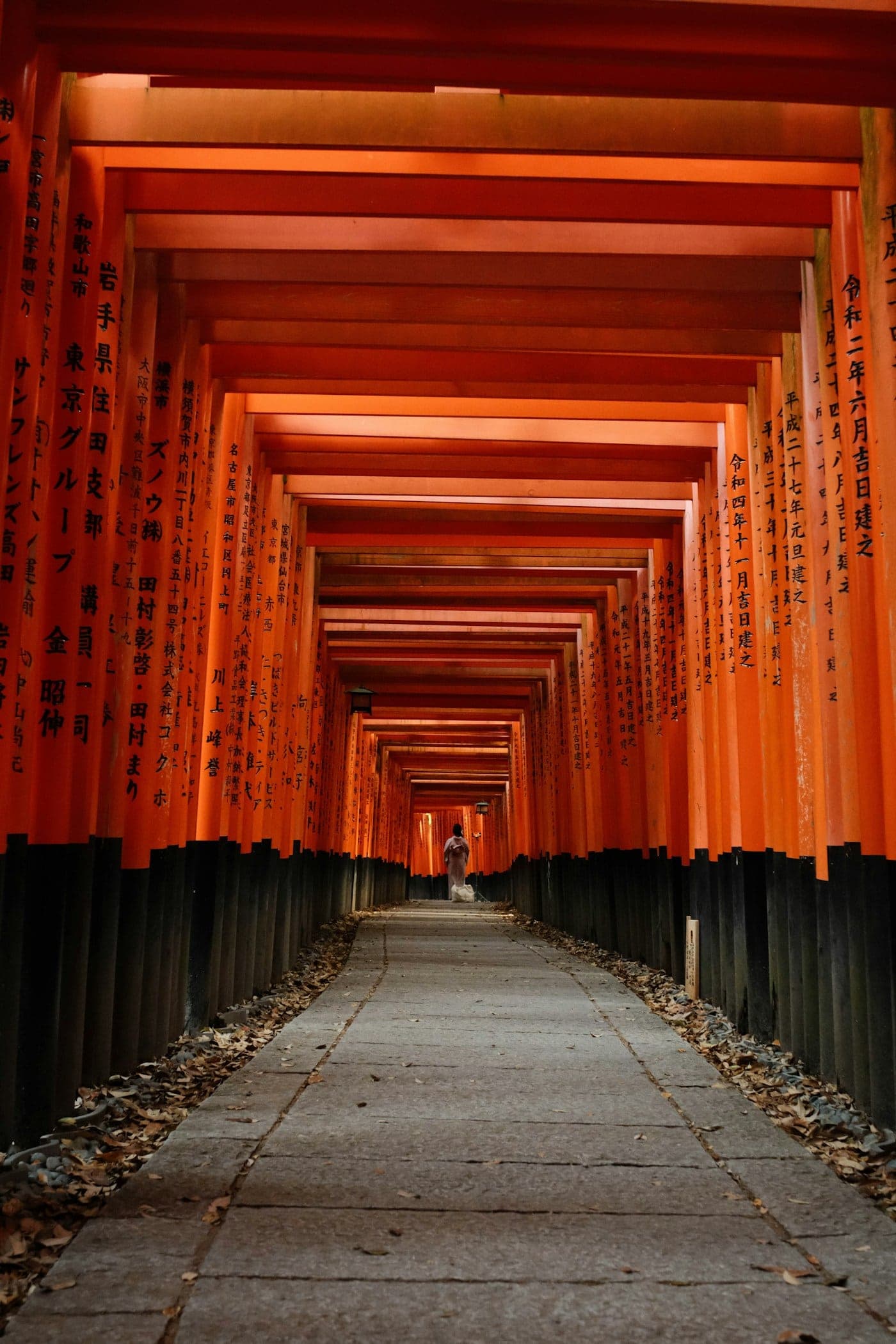 Torii gates in Kyoto, Japan